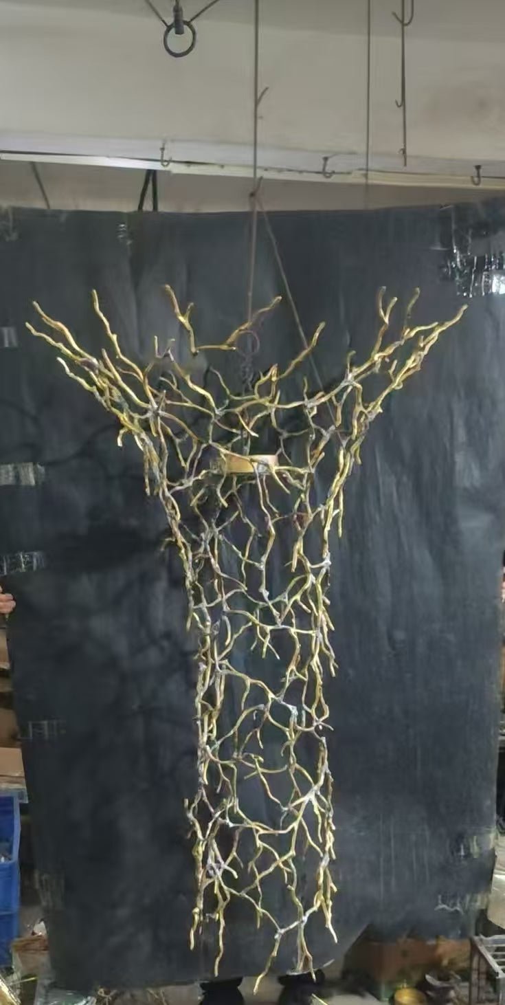 Large Branch Chandelier For High Ceiling - cyranlamps