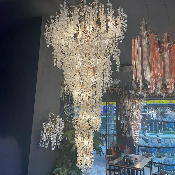 Large Branch Crystal Chandelier - cyranlamps