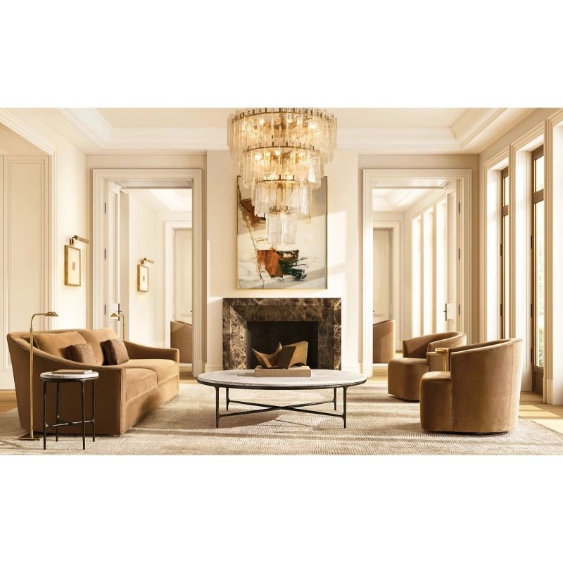 Latracy Multi - layer Round Chandelier 47" - Cyran Lamps