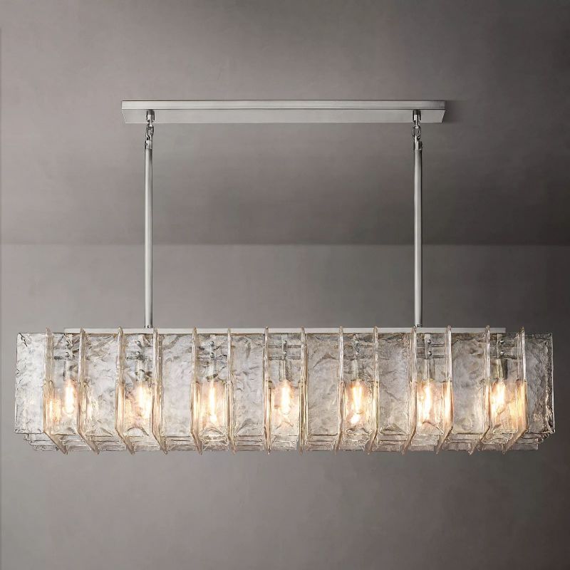 Latracy Rectangular Chandelier 67" - Cyran Lamps