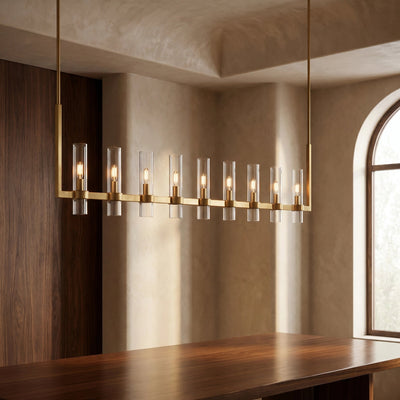 Lavelle Linear Chandelier 73" - Cyran Lamps
