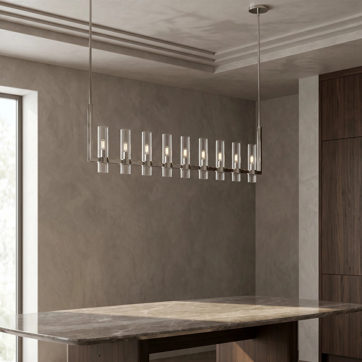 Lavelle Linear Chandelier 73" - Cyran Lamps