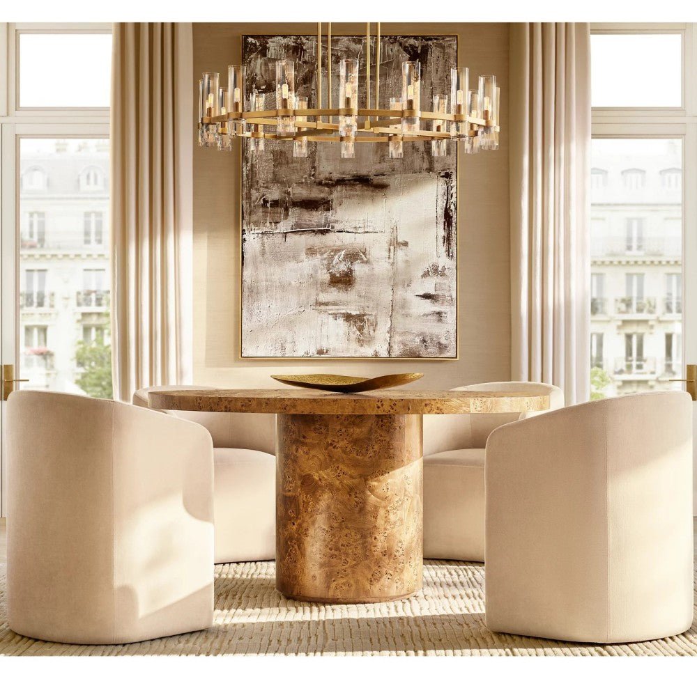 Lavelle Round Chandelier 36" 48" 60" - Cyran Lamps