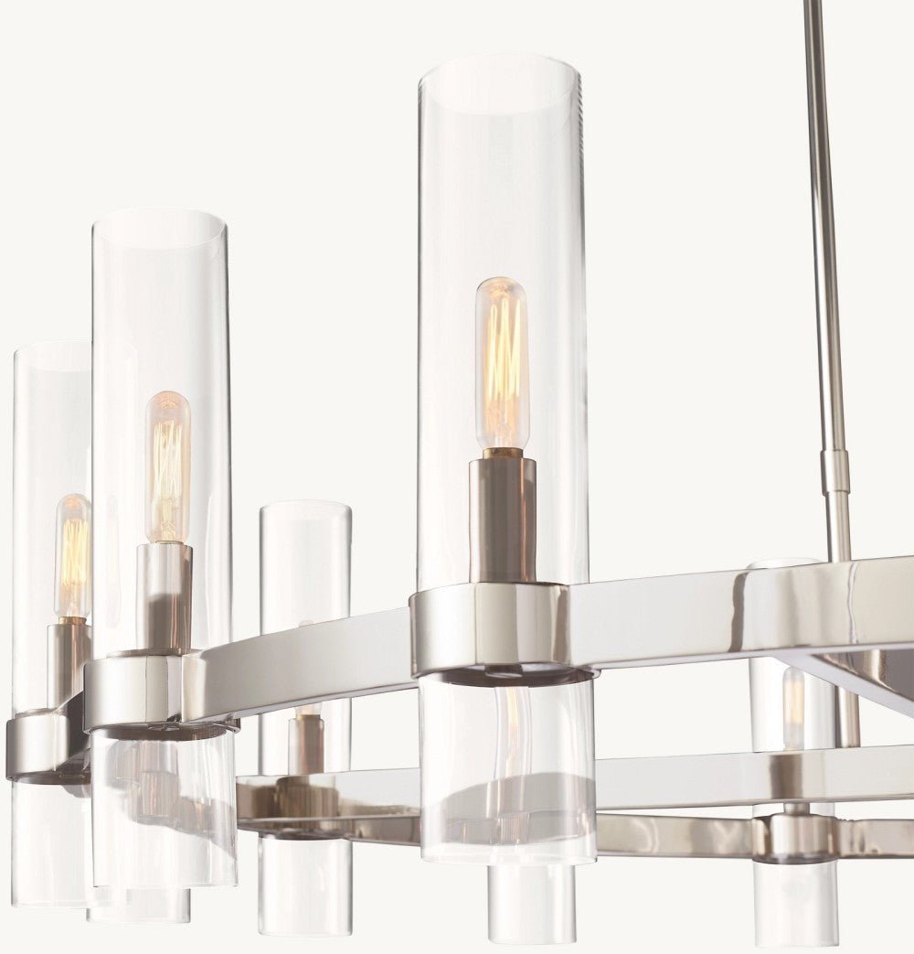 Lavelle Round Chandelier 36" 48" 60" - Cyran Lamps