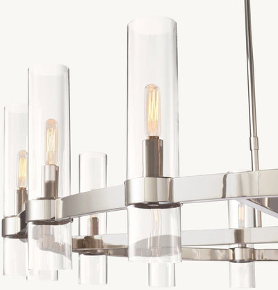 Lavelle Round Chandelier 36" 48" 60" - Cyran Lamps