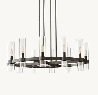 Lavelle Round Chandelier 36" 48" 60" - Cyran Lamps