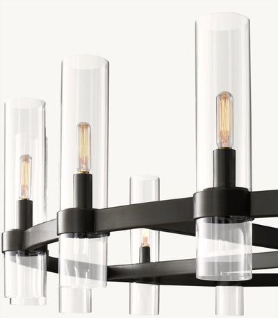 Lavelle Round Chandelier 36" 48" 60" - Cyran Lamps