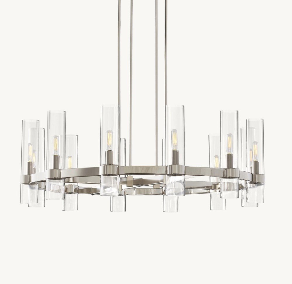Lavelle Round Chandelier 36" 48" 60" - Cyran Lamps