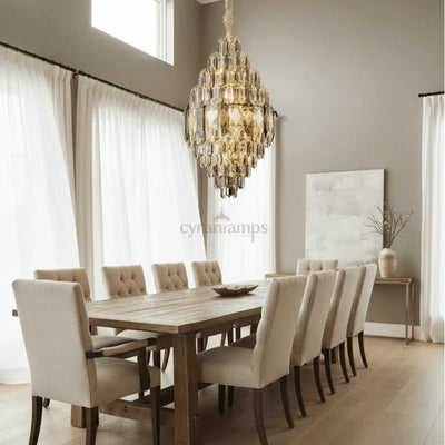 Lazzo Crystal Chandelier - cyranlighting