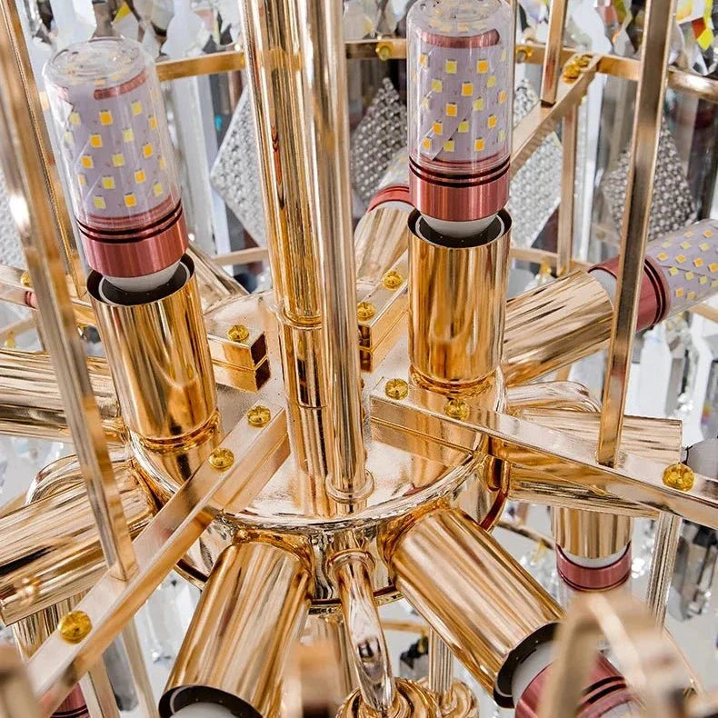 Lazzo Crystal Chandelier - cyranlamps