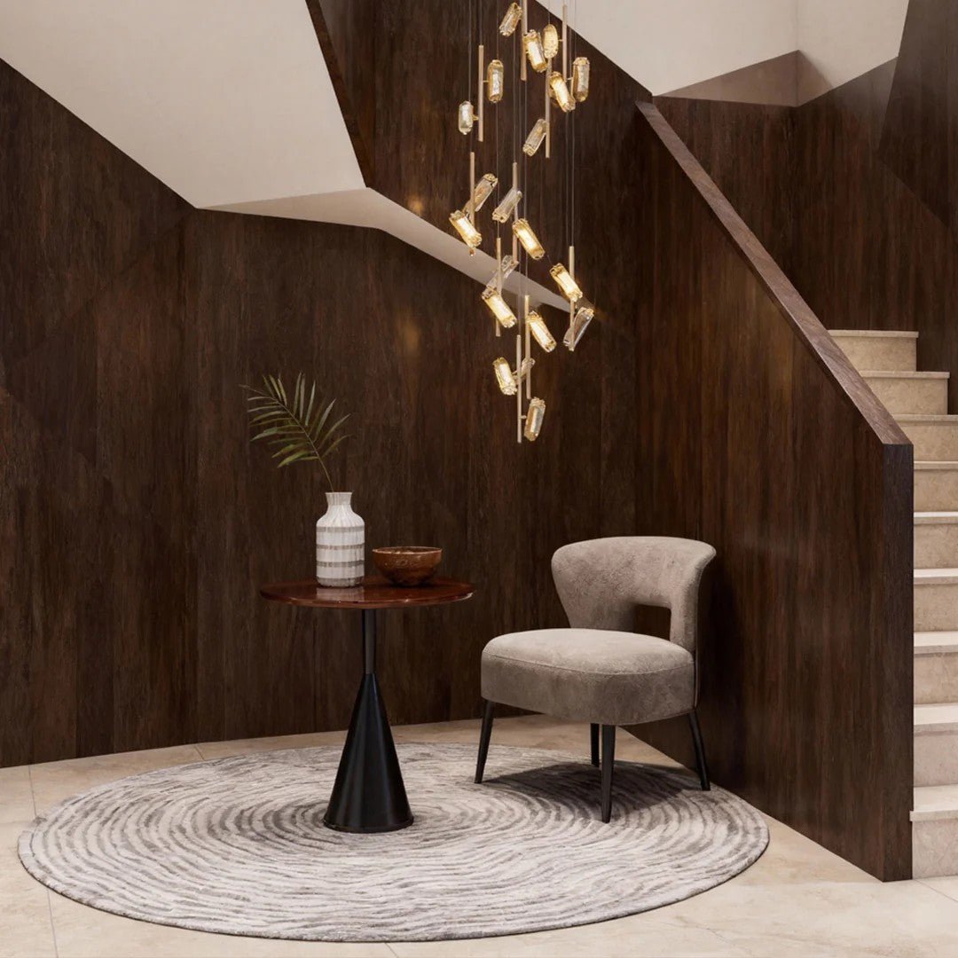 LED Staircase Chandelier Luxury Acrylic Ceiling Light - Cyran Lamps