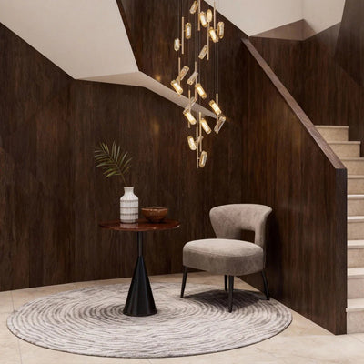 LED Staircase Chandelier Luxury Acrylic Ceiling Light - Cyran Lamps