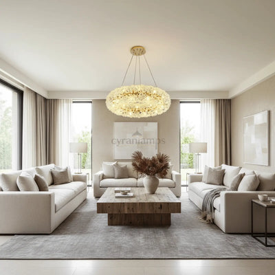 Leone Crystal Chandelier - cyranlighting
