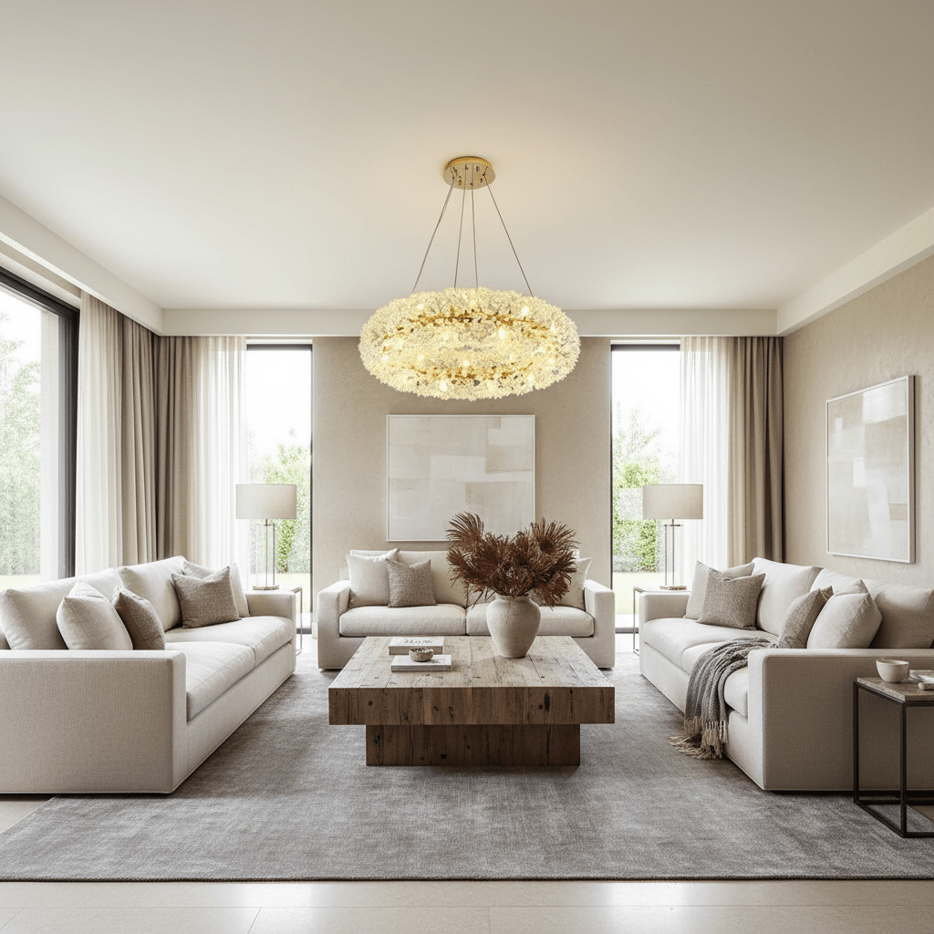 Leone Crystal Chandelier - cyranlamps