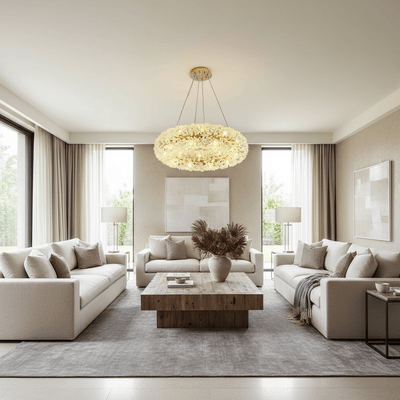 Leone Crystal Chandelier - cyranlamps