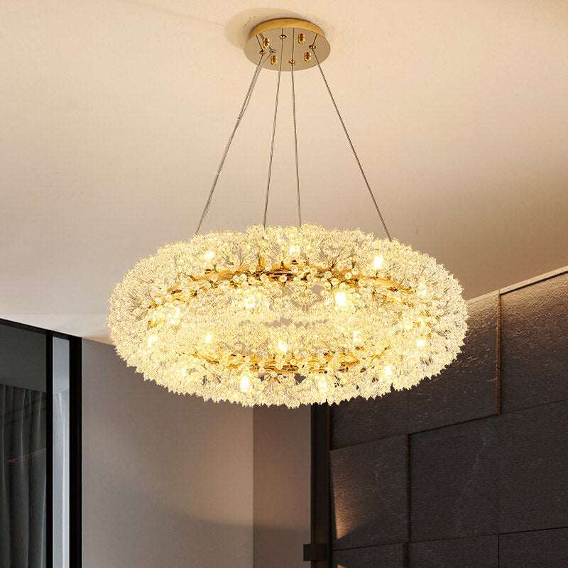 Leone Crystal Chandelier - cyranlamps