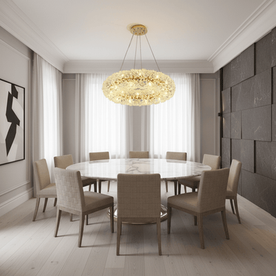 Leone Crystal Chandelier - cyranlamps