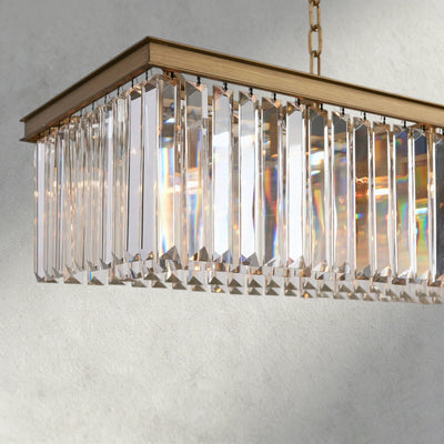 Leyland Rectangular Chandelier 60", 71.5" - Cyran Lamps