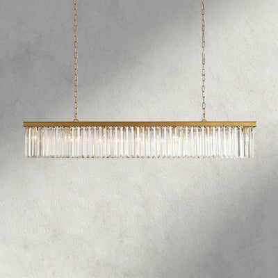 Leyland Rectangular Chandelier 60", 71.5" - Cyran Lamps