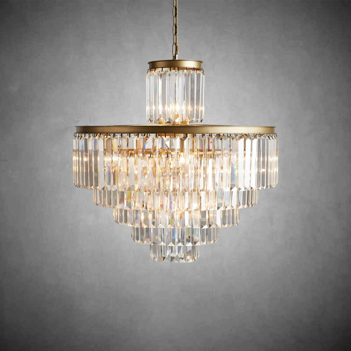 Leyland Tiered Round Chandelier Lighting - cyranlighting