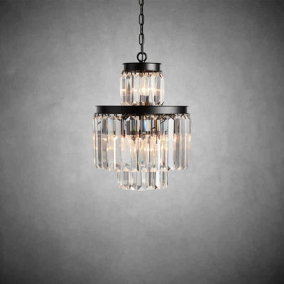 Leyland Tiered Round Chandelier Lighting - cyranlighting