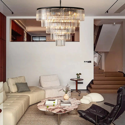 Leyland Tiered Round Chandelier - cyranlighting