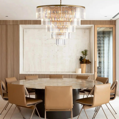 Leyland Tiered Round Chandelier - cyranlighting