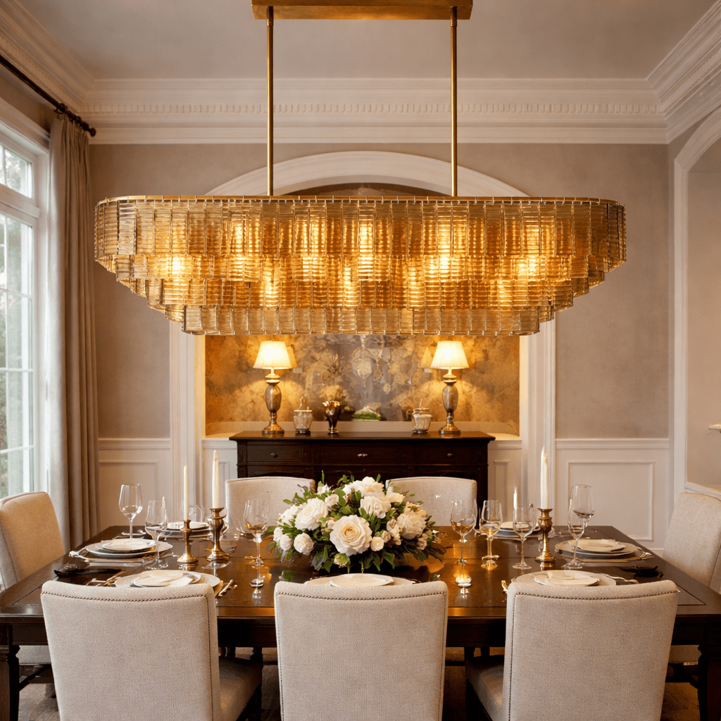 Lirene Smoke Glass Linear Chandelier - cyranlighting