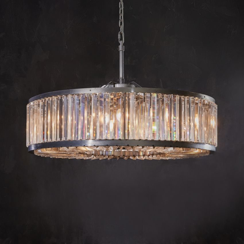 Lito Round Chandelier - Cyran Lamps