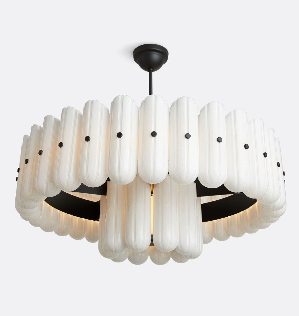 Lorna LED Double Tier Chandelier 25" 35" 46" - Cyran Lamps