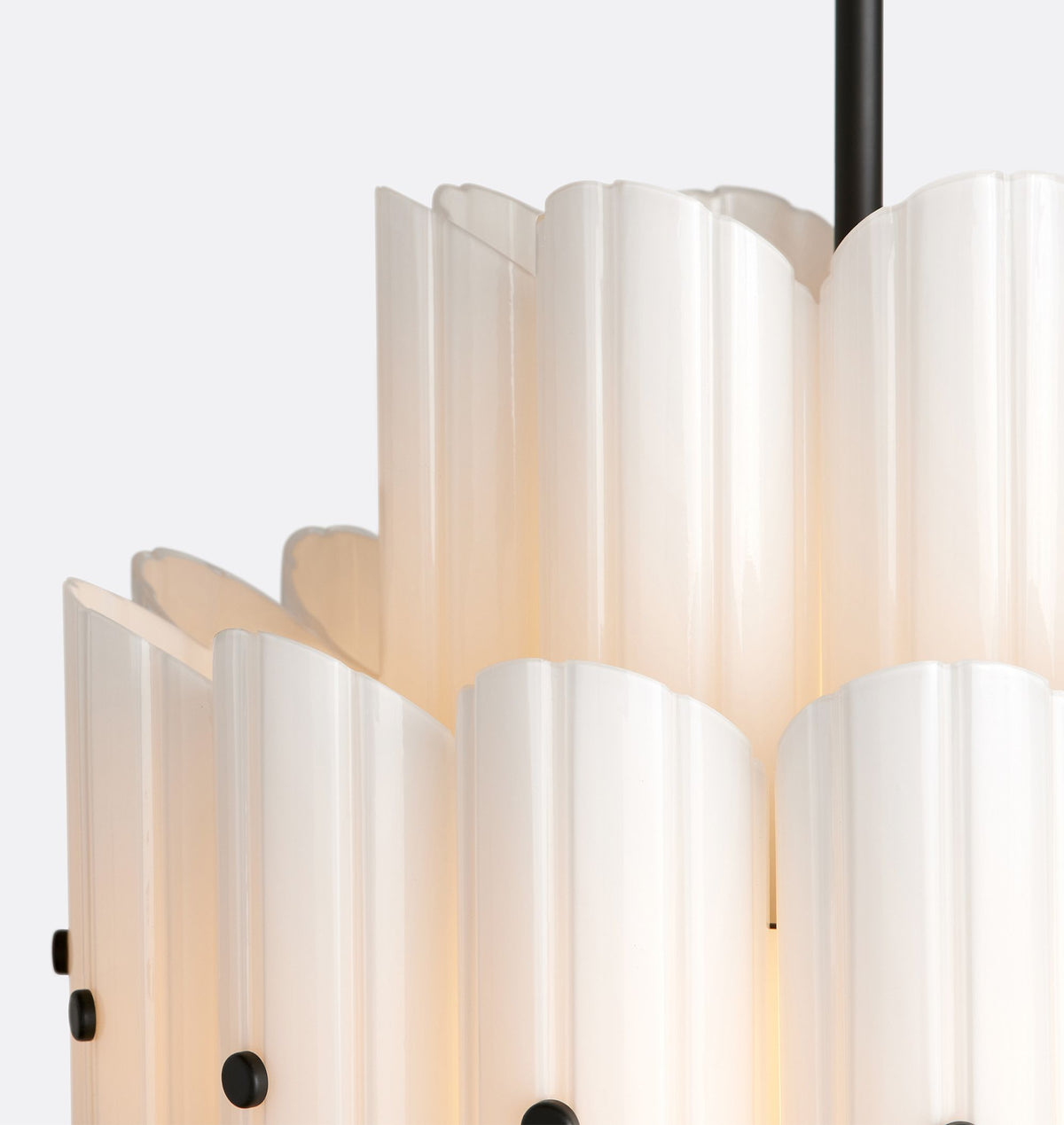 Lorna LED Double Tier Chandelier 25" 35" 46" - Cyran Lamps