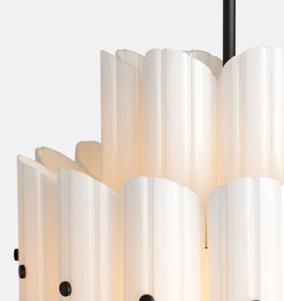 Lorna LED Double Tier Chandelier 25" 35" 46" - Cyran Lamps