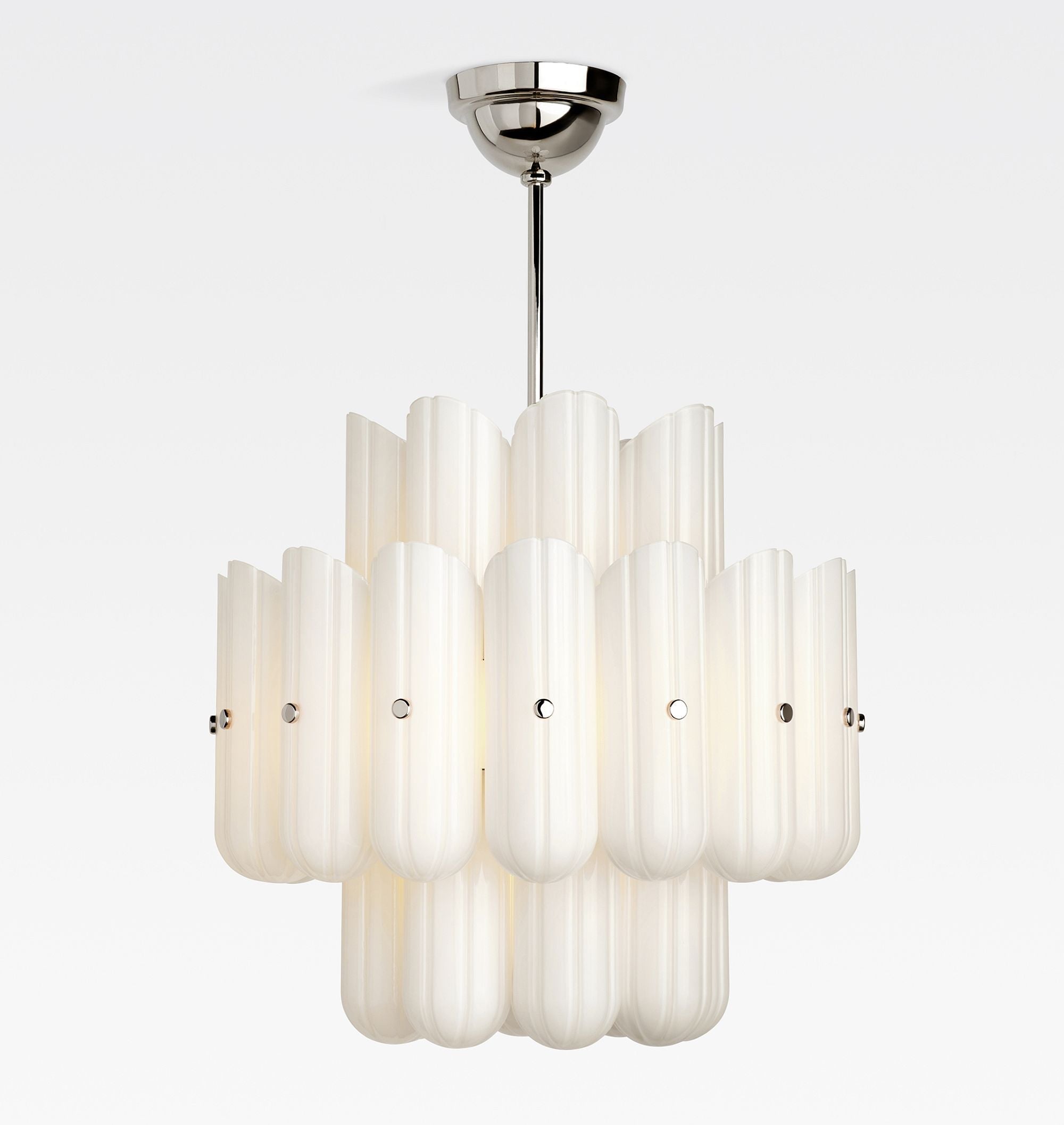 Lorna LED Double Tier Chandelier 25" 35" 46" - Cyran Lamps