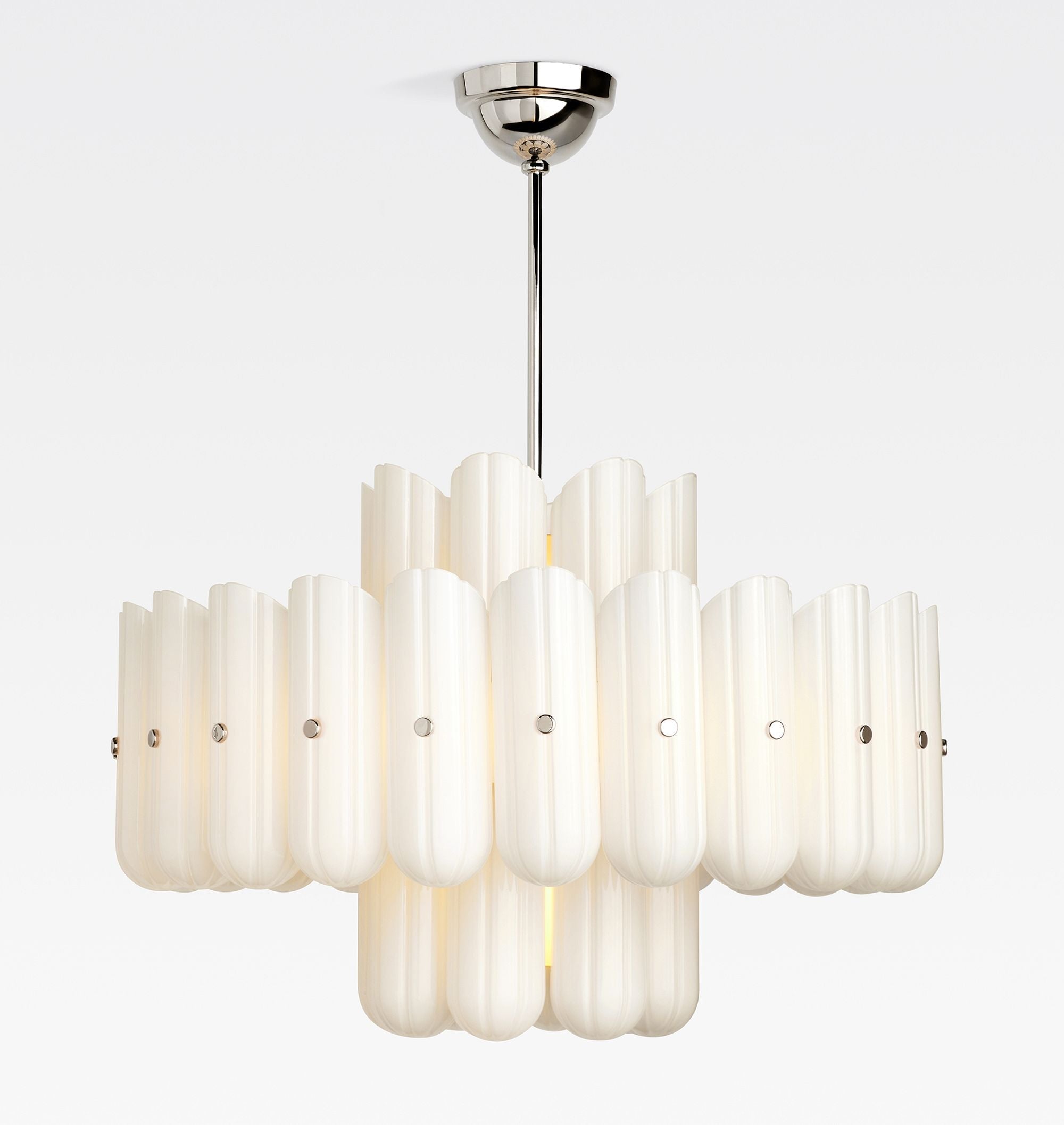 Lorna LED Double Tier Chandelier 25" 35" 46" - Cyran Lamps