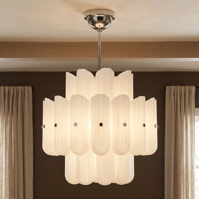 Lorna LED Double Tier Chandelier 25" 35" 46" - Cyran Lamps