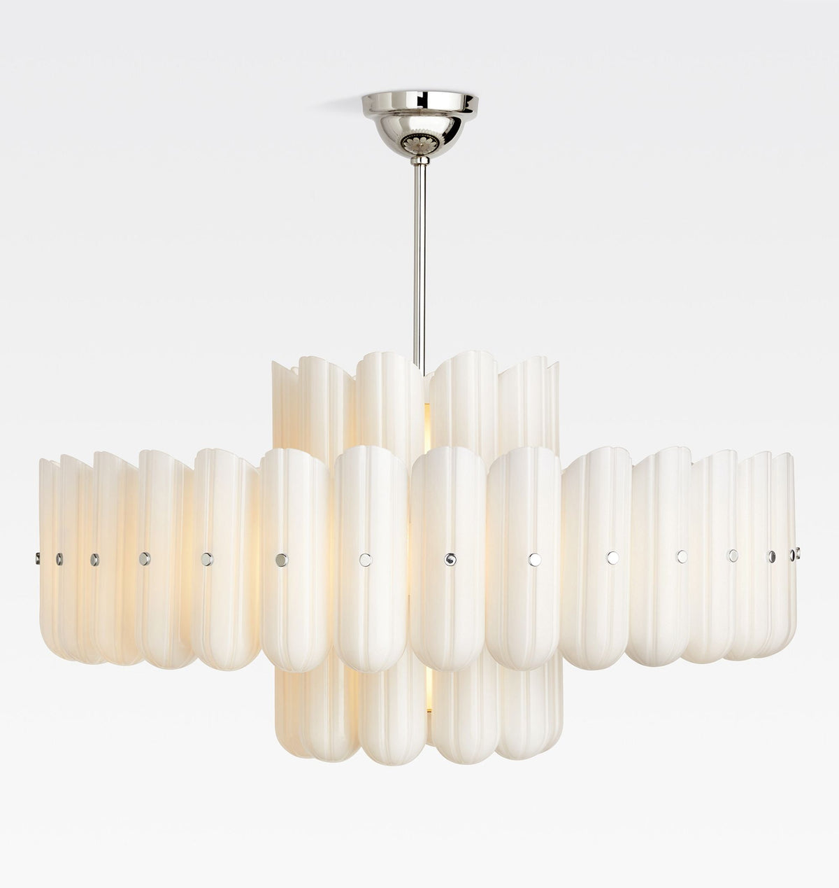 Lorna LED Double Tier Chandelier 25" 35" 46" - Cyran Lamps