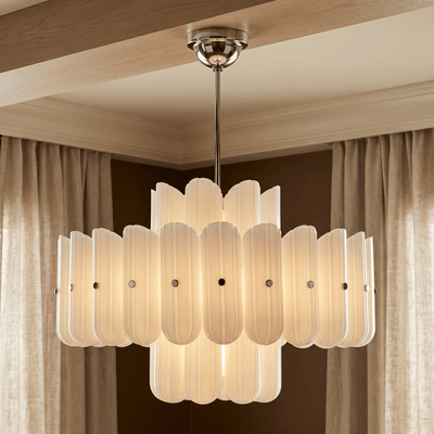 Lorna LED Double Tier Chandelier 25" 35" 46" - Cyran Lamps