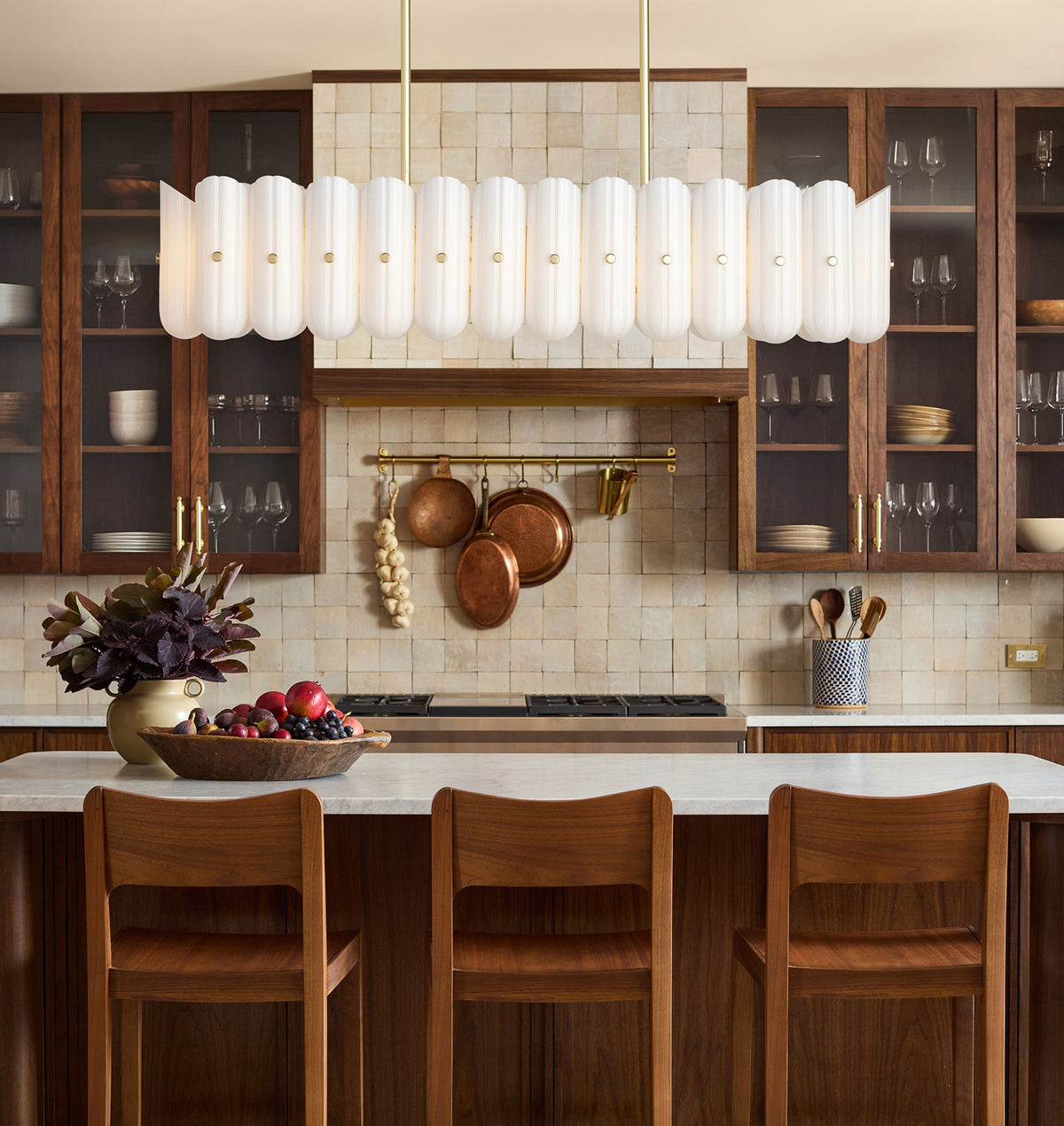 Lorna LED Linear Chandelier 55" - Cyran Lamps