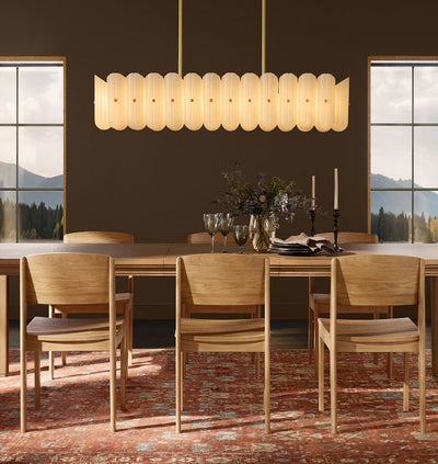Lorna LED Linear Chandelier 55" - Cyran Lamps