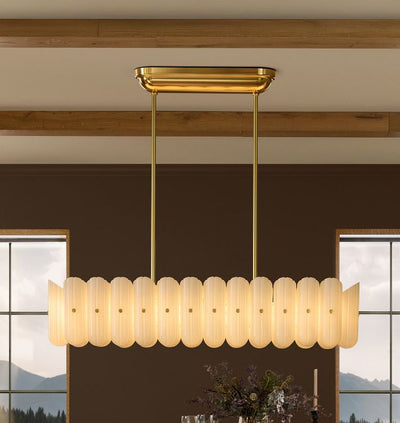 Lorna LED Linear Chandelier 55" - Cyran Lamps
