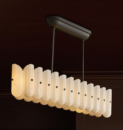 Lorna LED Linear Chandelier 55" - Cyran Lamps