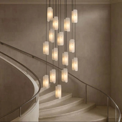 Lunara Marble Chandelier - cyranlighting