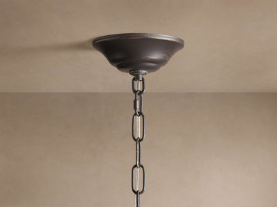 Lunaria Ceramic Leaves Chandelier 42''D - Cyran Lamps