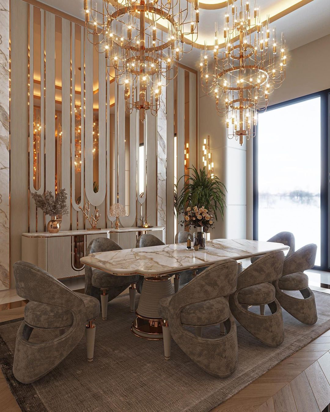 Luxury 5 - Tier Crystal Rods Luxury Gala Chandelier - cyranlamps