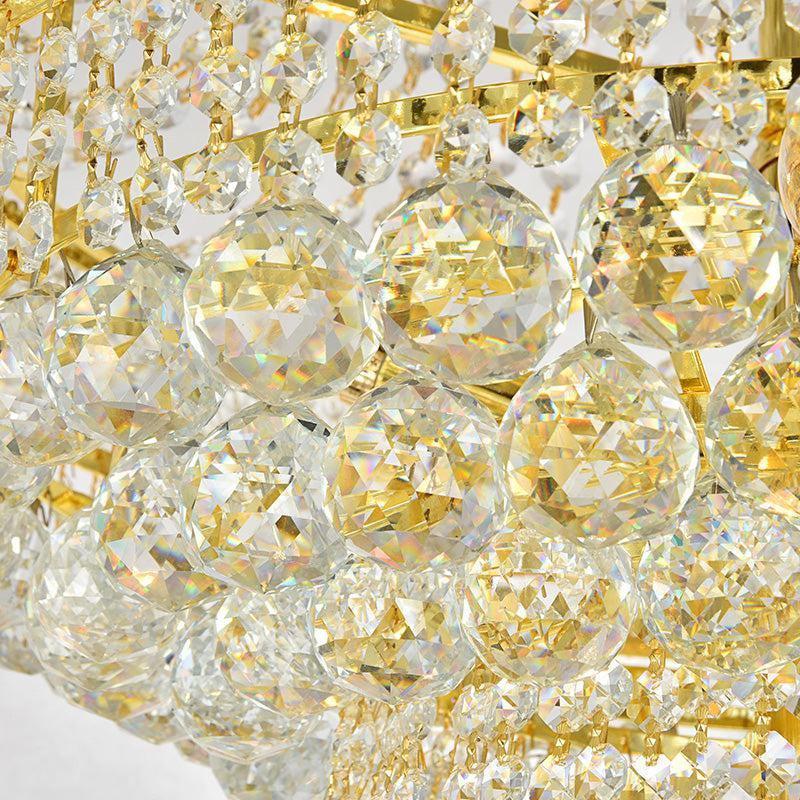 Luxury Crystal Chandelier for Grand Villa Hall and Duplex Staircase Lighting - cyranlighting
