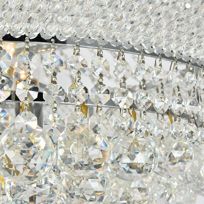 Luxury Crystal Chandelier for Grand Villa Hall and Duplex Staircase Lighting - cyranlighting