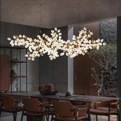 Luxury Escamoles Horizontal Grape Chandelier - cyranlamps