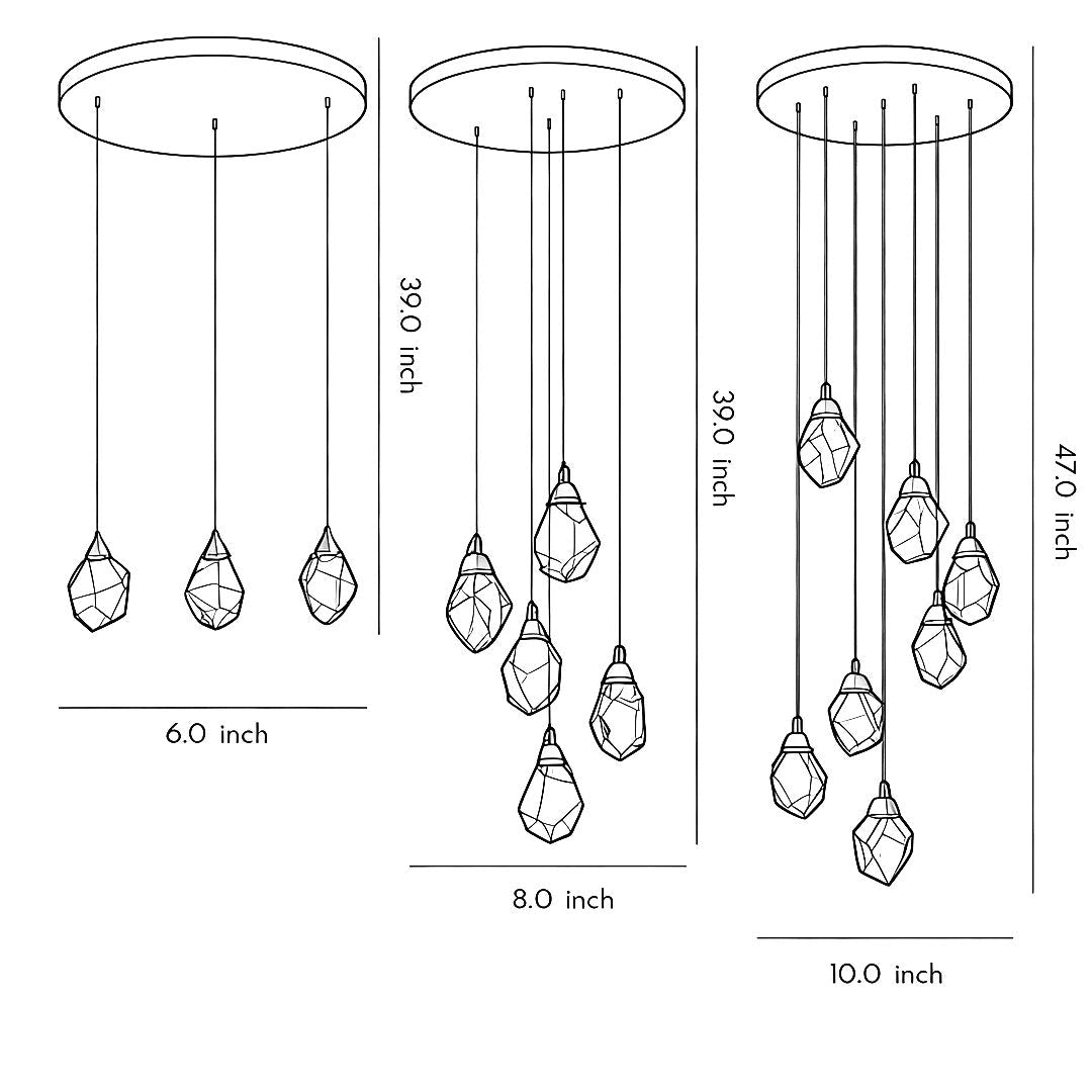 Luxury Staircase Chandelier Modern Spiral Crystal High Ceiling Light - Cyran Lamps
