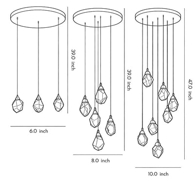 Luxury Staircase Chandelier Modern Spiral Crystal High Ceiling Light - Cyran Lamps