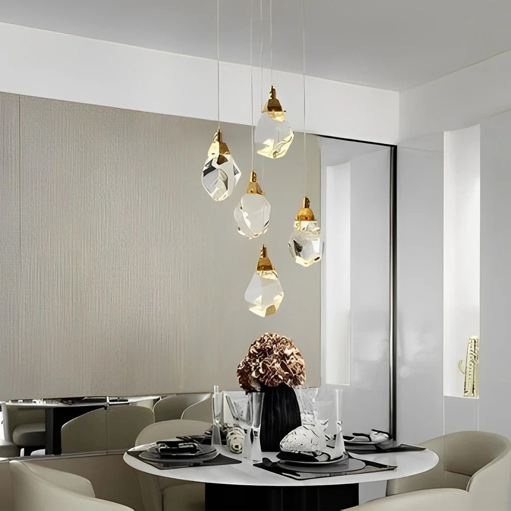 Luxury Staircase Chandelier Modern Spiral Crystal High Ceiling Light - Cyran Lamps